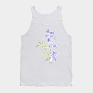 bluebell and violet ink and watercolor Tank Top